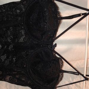 Black lace bodysuit